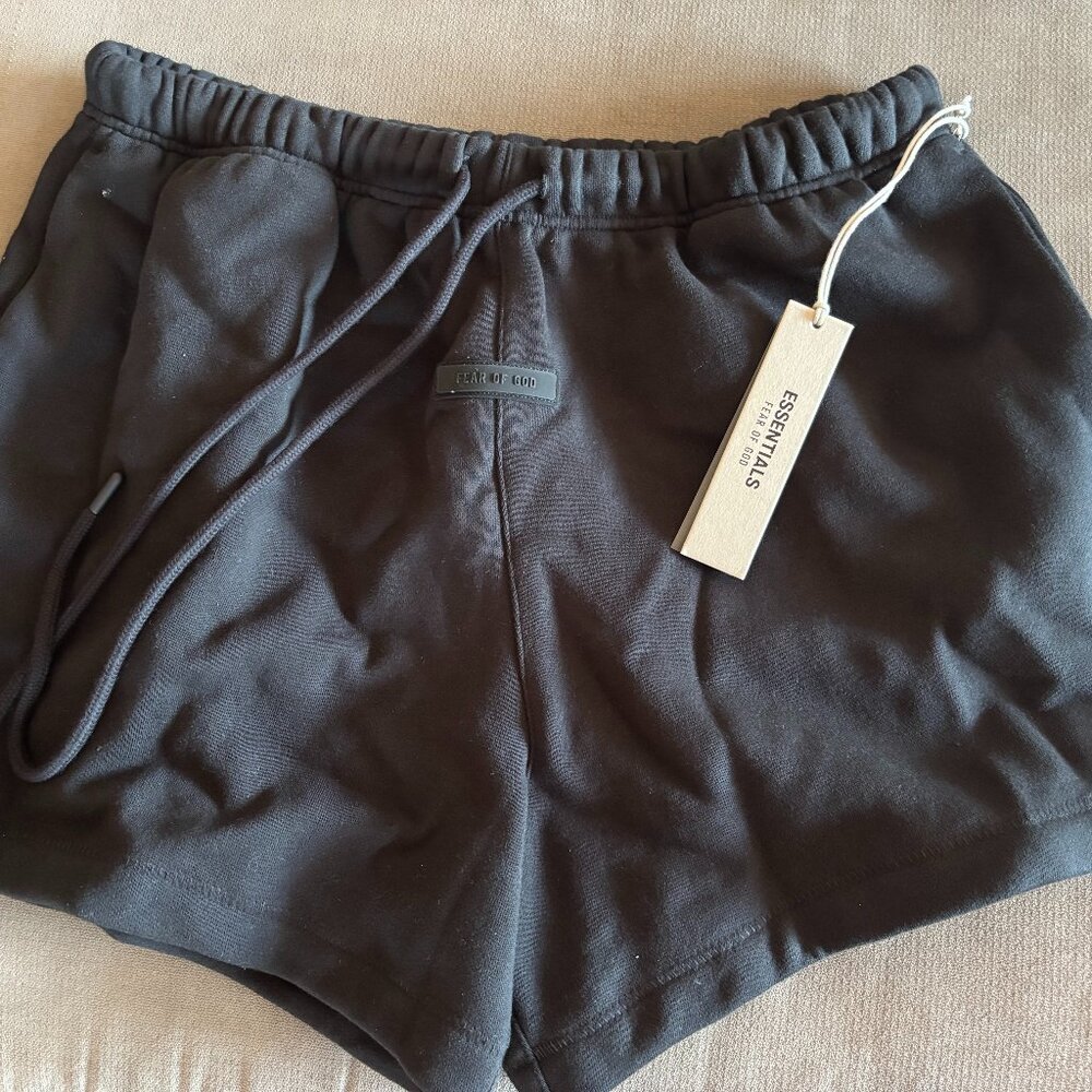 Fear of God Essentials Running Short 'Jet Black' Men's Large